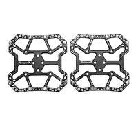 Bicycle Clipless Pedal Converter Self Locking Disc Pedals Platform Adapter Aluminum Alloy SPD Bike System Pedal for Road Mountain Biking 90x90mm 1 Pair (Black)