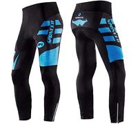 Bicycle Clothing Men Gym Bike Pants Spring Bicycling Tights Long Sleeve Riding Underpants US L Blue