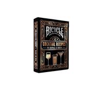 Bicycle Cocktail Playing Cards Deck with recipes, Black, 18 x 63 x 91 mm
