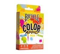 Bicycle Color Addict Matching Family Card Game, Up to 6 Players (Ages 7 and Up), Yellow