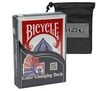 Bicycle Colour Changing Deck - Amazing Beginner Magic Trick Age 14+ - Includes Cipher Playing Cards Bag