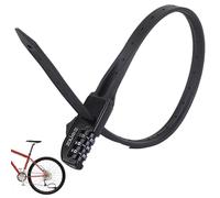 Bicycle Combination Lock - Adjustable Cable Tie Lo CK with 3-Digit Combi Nation Code - Compact, Portable & Secure - Ideal for Bi Cycle Frames & Accessories - Approx. 83g, 560mm Length