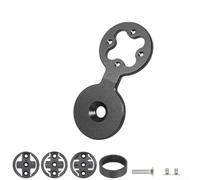 Bicycle Computer Holder Compatible with For GARMIN Edge and For Bryton Rider Aluminum and ABS Design (Black)