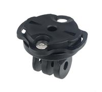 Bicycle Computer Mount, Aluminum Alloy Adapter with 3-Prong Interface, Reversible Quick-Release Design for Stable GPS and Action Camera Setup, Compact Under-Mount Solution for Cycling(C)