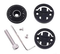 Bicycle Computer Mount Aluminum Alloy Handlebar Bracket Compatible for Garmin for Bryton Road Bike Accessories 33.8mm(black)