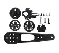 Bicycle Computer Mount Nylon for Garmin Bryton Bicycle Mount Kit for Cateye & H31/CP10/CP20, Handlebar Mount with Light Mount for Sports Camera, Black