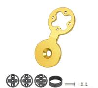 Bicycle Computer Mount Stem Headset Top Cap Holder For Garmin Edge For Wahoo For Bryton Rider Gps Cycle Computers Aluminum Alloy Black(Golden)