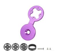 Bicycle Computer Mount Stem Headset Top Cap Holder For Garmin Edge For Wahoo For Bryton Rider Gps Cycle Computers Aluminum Alloy Black(Purple)