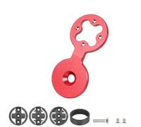 Bicycle Computer Mount Stem Headset Top Cap Holder For Garmin Edge For Wahoo For Bryton Rider Gps Cycle Computers Aluminum Alloy Black(Red)