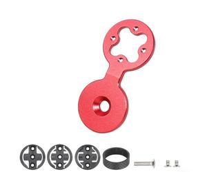 Bicycle Computer Mount Stem Headset Top Cap Holder For Garmin Edge For Wahoo For Bryton Rider Gps Cycle Computers Aluminum Alloy Black(Red)