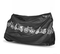 Bicycle Cover for Mountain Bikes Electric Bikes with Tight Fit Weather Protection Dust Resistance Lightweight Carry Option (Black)