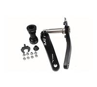 Bicycle Crank Arm Set BCD 104 Road Mountain Bike Crankset with Bottom Bracket (Black)