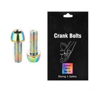 Bicycle Crank Bolts M6x18mm, PVD Coated Steel Fixing