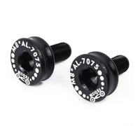Bicycle Crank Bolts M8 Thread For Square Hole Bottom Bracket, | Aluminum Alloy Axle Fixing Screws To Prevent Water And Sand Entry, Lightweight High Strength Parts For Most Market Bikes,