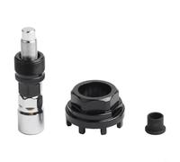 Bicycle Crank Puller Inner Bearing Tool with 8 Teeth Locking Ring Carbon Steel Bottom Bracket Removal Tool for Bike Maintenance Repair Disassembly Installation(A SET)