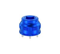 Bicycle Crank Puller - Quick Installation Socket, General Crank Arm Tool with Thread, Heavy Duty Carbon Steel, Stress Reliever Tool, for Bracket Pedal Bearing Workshop, Bidirectional Rotation