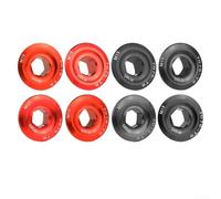 Bicycle Crankset Fixing Bolt Cover M15/18/19/20 CNC Aluminum Alloy Compatible with Hollow Shaft Crankset Installation (Red M15)