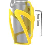Bicycle Cup Holder - 13 x 7 x 9 cm Bicycle Bottle Holder Bicycle Cup Holder Bicycle Cup Holder Lightweight Spare Parts with Screw Tools Drink Holder Bicycle Accessories, Yellow, Fare riferimento alla