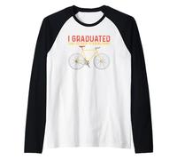 Bicycle Cycling I Graduated Can I Go Back Biking Now Bikers Raglan Baseball Tee