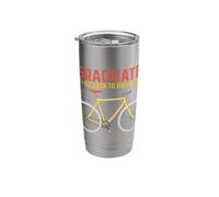 Bicycle Cycling I Graduated Can I Go Back Biking Now Bikers Stainless Steel Insulated Tumbler