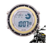 Bicycle Digital Clock - Portable Mini Motorcycle Watch, Shockproof Compact Timer, Easy to Read Night Vision, Strong Scratch Resistant Surface, Long Battery Life for Scooter ATV UTV Truck Vehicle