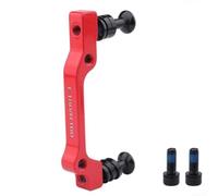 Bicycle Disc Brake Adapter Aluminum Construction B to A Pillar Caliper Mounting Bracket for 160mm and 180mm Front Use (160red)