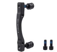 Bicycle Disc Brake Adapter B to A Pillar Caliper Mount for 160mm 180mm Rotors, Aluminum Alloy Mechanical Hydraulic Brake Converter for Mountain Road Bike Commuting, Black(140black)