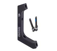 Bicycle Disc Brake Adapter - Flat Mount to Aluminum Alloy Post Adapter, User Friendly Black Bicycle Accessories | Perfect for Road Mountain Repair