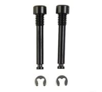 Bicycle Disc Brake Bolts Constructed from Alloy for SRAM Brake Compatibility on Frames with Flat-Mount or Post-Mount Standards (Black)