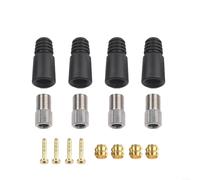 Bicycle Disc Brake Cable Hose Set with Stainless Steel Olive Connectors, TPR Sleeve & Copper Heads - for BH59/BH90/SRAM, 4-Piece Kit(for BH59)