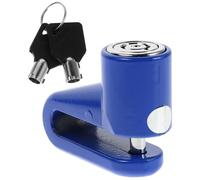 Bicycle Disc Brake Lock Anti Theft Security Portable for Motorcycles | Plastic Construction, 5.5x4.3x2.3cm Size, Includes Lanyard, Keys and Carry Pouch for Urban Parking