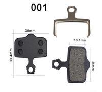 Bicycle Disc Brake Pads Semi-Metal Resin Mountain Bike Braking System Heat Dissipation High Temperature Resistant Cycling Accessories Multiple Brand Compatible(VIQ-001)