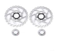 Bicycle Disc Rotors Centerlock for Mountain Bike Brake Bicycle | Stainless Steel & Aluminium, Wave Edge For Heat Dissipation, Lightweight, Quick Water Drainage, Hydraulic Brake Compatible