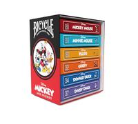 Bicycle Disney Mickey and Friends Playing Cards Box Set - 6 Classic Character Decks | Collector’s Edition with Display Box | Magic, Cardistry & Collecting | Ages 6+