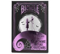 Bicycle Disney Nightmare Before Christmas Playing Cards - 1 Deck, Air Cushion Finish, Professional, Superb Handling & Durability, Great Gift For Card Collectors, White