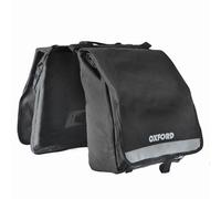 Oxford C20 Double Bicycle Cycle Bike Pannier Bag Black - 20L