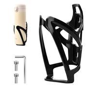 Bicycle Drink Cup Holders Bike Water Bottle Cage, Anti-Scratch Cycling Drink Bottle Holder Adapter Cycling Kettle Bracket for Road Bike and Mountain Bike, Black