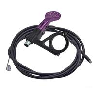 Bicycle Dropper Post Control Lever with Enhanced Grip Features for Safety (Purple)