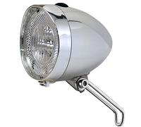 Bicycle dynamo headlight 6 V AC UN-4935 Union, LED chrome switch 40 lx