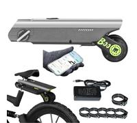 Bicycle Electric Booster with APP Control, 4 Power Assist Modes, 50Km Battery Life, Electric Bike Conversion Kit for Mountain Bikes(1.5/1.75/1.95/2.15inch ) and Road Bike(25C/28C/35C/38C) Green