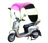 Bicycle Electric Sun Shade Rain Cover,Universal Motor Scooter Umbrella Mobility Sun Shade & Rain Cover Waterproof,Pink