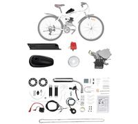 Bicycle Engine Kit 2 Stroke Bike Engine Kit 100cc 45km/h Engine Bike Kit 36 Teeth Single Cylinder Petrol Gas Motor Engine Kit, Air Cooling, Fits 26"28" with 2L Fuel Tank Capacity