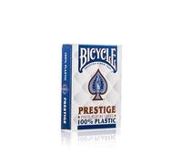 BICYCLE F44100 Prestige 100% Plastic Profesional Poker Playing Cards. Casino Quality, 62. 5 x 88 mm(Assorted colors )