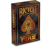 Bicycle Fire Playing Cards - 1 Deck, Air Cushion Finish, Professional, Superb Handling & Durability, Great Gift For Card Collectors