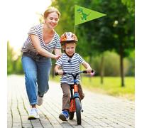 Bicycle Flag - 7.87x11.81 Inches Pvc, Fiberglass Safety Warning | High Visibility, Bike Safety For Kids And Adults | Bike Flag, Outdoor Cycling Accessory, Riding