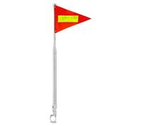 Bicycle Flag - Reflective Retractable Waterproof Sign - for Golf Carts, Children, Adults, Scooters, Wheelchairs and Motorcycles - for Motorcycle Scooter Golf Chair Cart Adults Kids