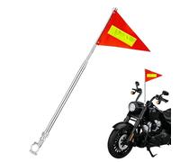 Bicycle Flag with Safety Pole | Retractable Waterproof Reflective Poles | High Visibility Reflective Bicycle Flag - for Electric Vehicles, Wheelchairs, Adu