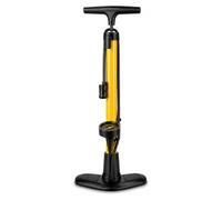 Bicycle Floor Pump 160 PSI High Pressure Bike Pump with Gauge, Presta Schrader Dunlop Valve Compatible Cycle Tyre Inflator, Heavy Duty Steel Barrel Air Pump for MTB Hybrid Bikes