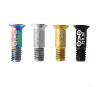 Bicycle Folding Guide Wheel Screw M5 Ti Alloy, Easy to Use and Long Service Life for Rear Derailleurs (Gold)