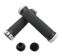 Bicycle for lock-on Grips For MTB Handlebar, TPR Material With Bilateral | Lock Design, Ergonomic Straight Profile For Shock Absorption, Lightweight 120g Pair For 22mm Bars, Black Red Blue Gold White